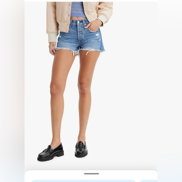 Levi’s Original 501 Denim Women's Shorts. Size 26. Color Fargo short. New w/ tag - Picture 2 of 13